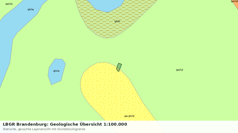 Statische Kartenansicht: LBGR Brandenburg: Geologische Übersicht 1:100.000