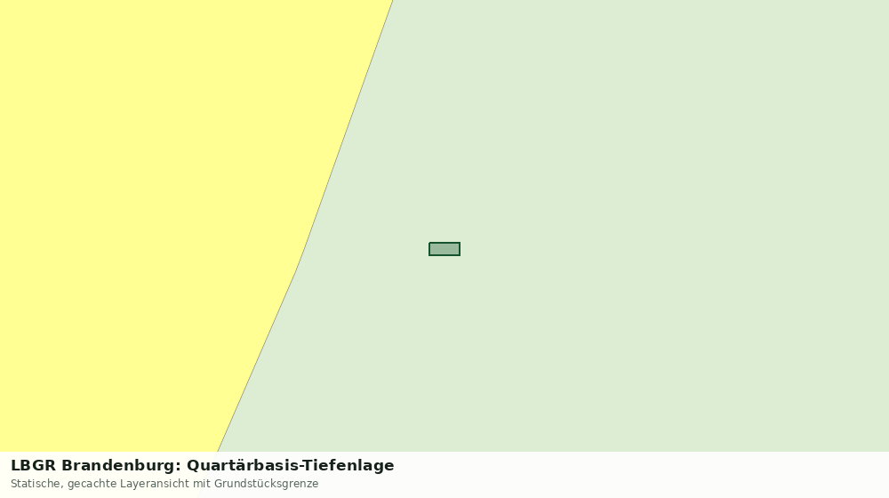 Statische Kartenansicht: LBGR Brandenburg: Quartärbasis-Tiefenlage