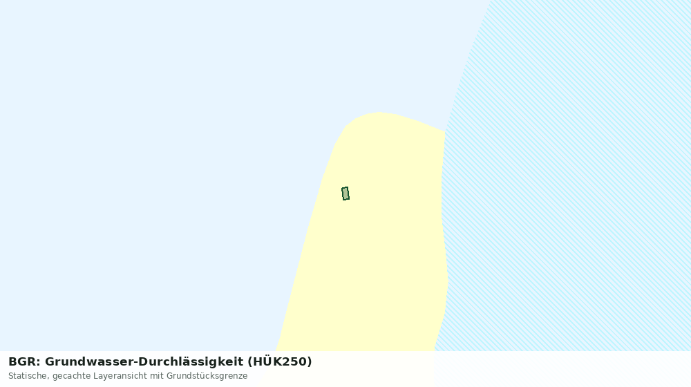Statische Kartenansicht: BGR: Grundwasser-Durchlässigkeit (HÜK250)