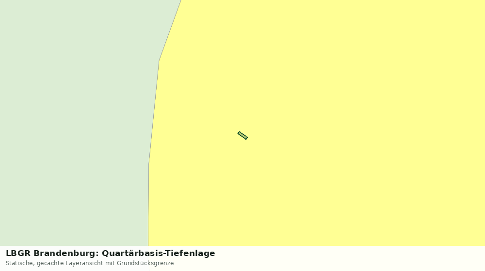 Statische Kartenansicht: LBGR Brandenburg: Quartärbasis-Tiefenlage