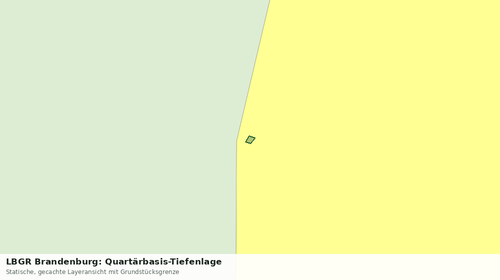 Statische Kartenansicht: LBGR Brandenburg: Quartärbasis-Tiefenlage