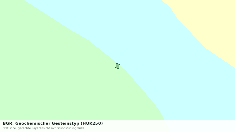 Statische Kartenansicht: BGR: Geochemischer Gesteinstyp (HÜK250)