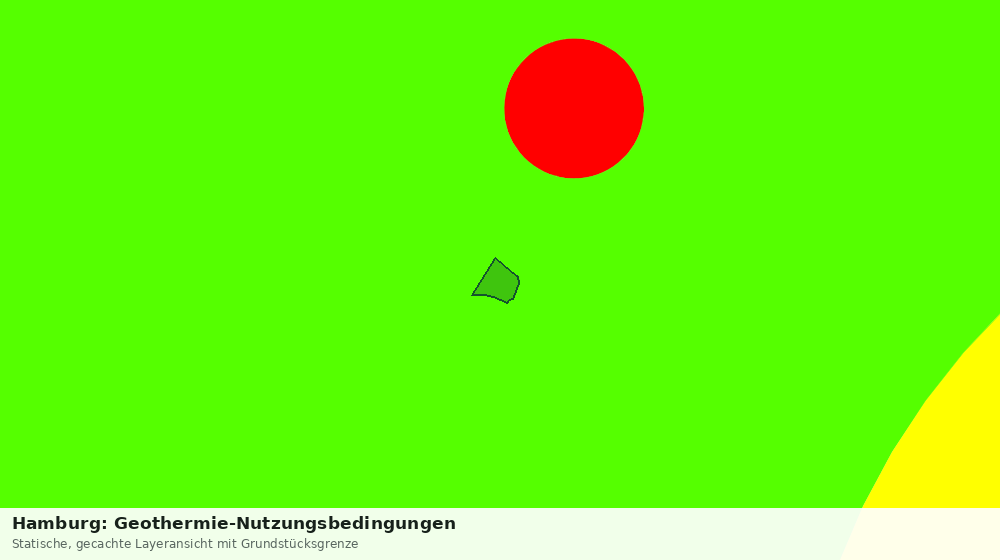 Statische Kartenansicht: Hamburg: Geothermie-Nutzungsbedingungen