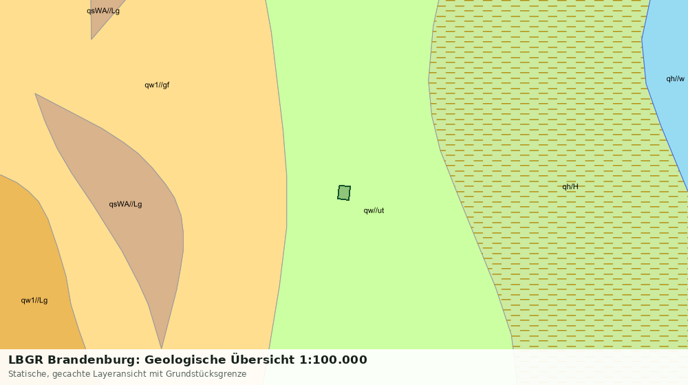 Statische Kartenansicht: LBGR Brandenburg: Geologische Übersicht 1:100.000
