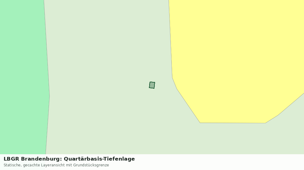 Statische Kartenansicht: LBGR Brandenburg: Quartärbasis-Tiefenlage