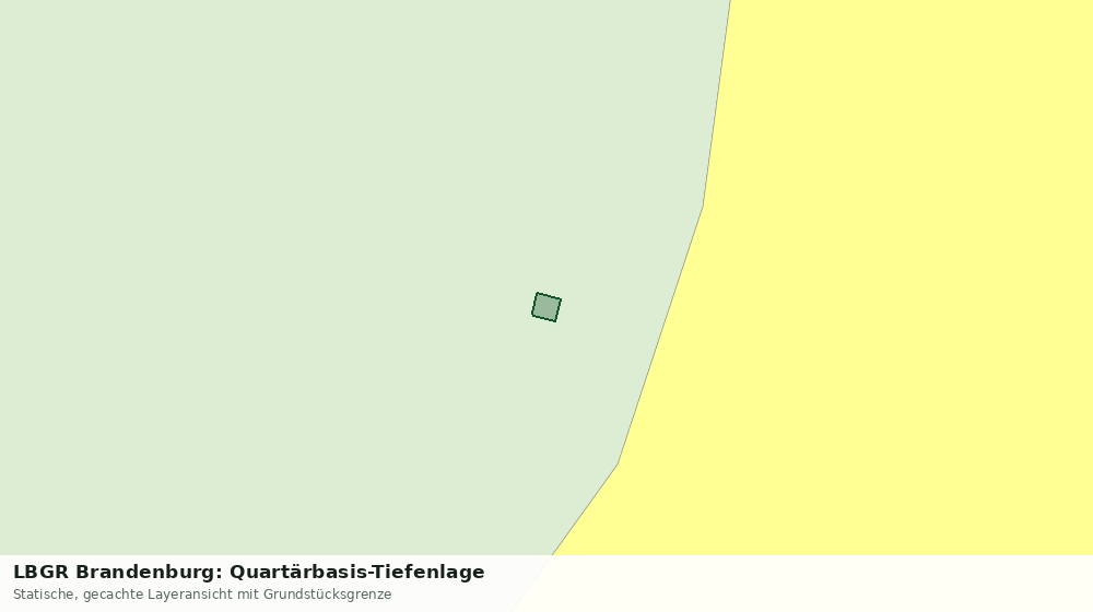 Statische Kartenansicht: LBGR Brandenburg: Quartärbasis-Tiefenlage