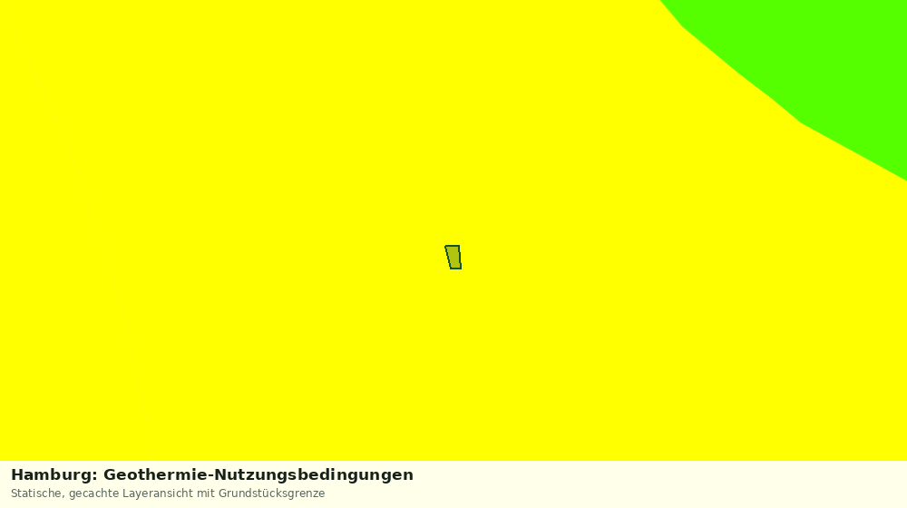 Statische Kartenansicht: Hamburg: Geothermie-Nutzungsbedingungen