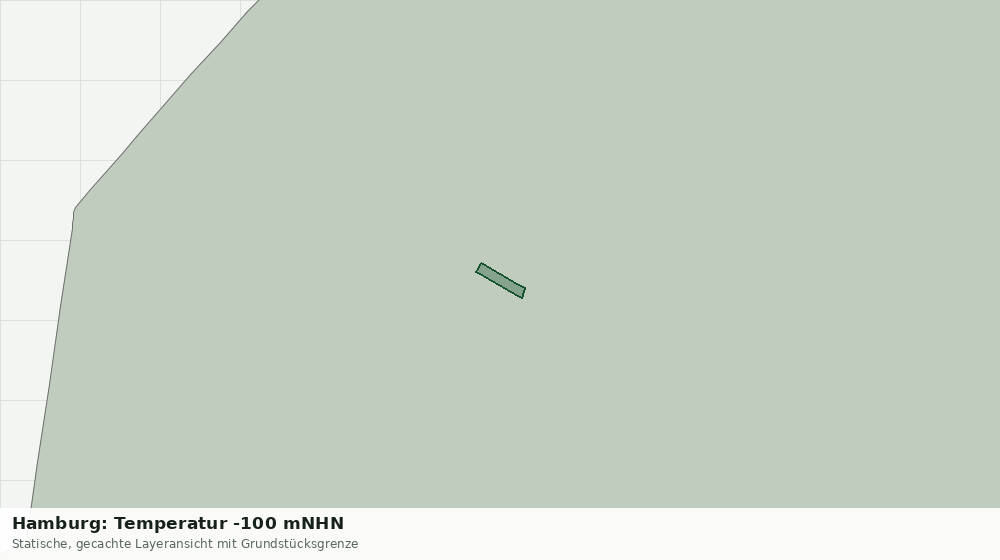 Statische Kartenansicht: Hamburg: Temperatur -100 mNHN