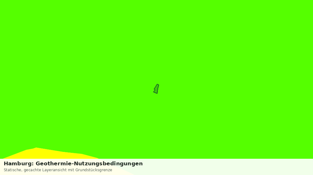 Statische Kartenansicht: Hamburg: Geothermie-Nutzungsbedingungen