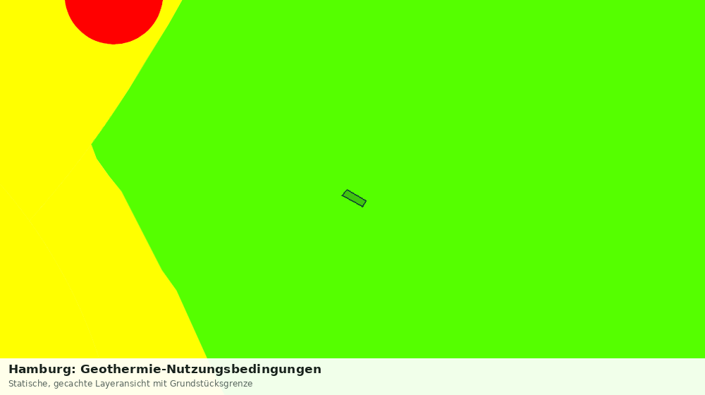 Statische Kartenansicht: Hamburg: Geothermie-Nutzungsbedingungen