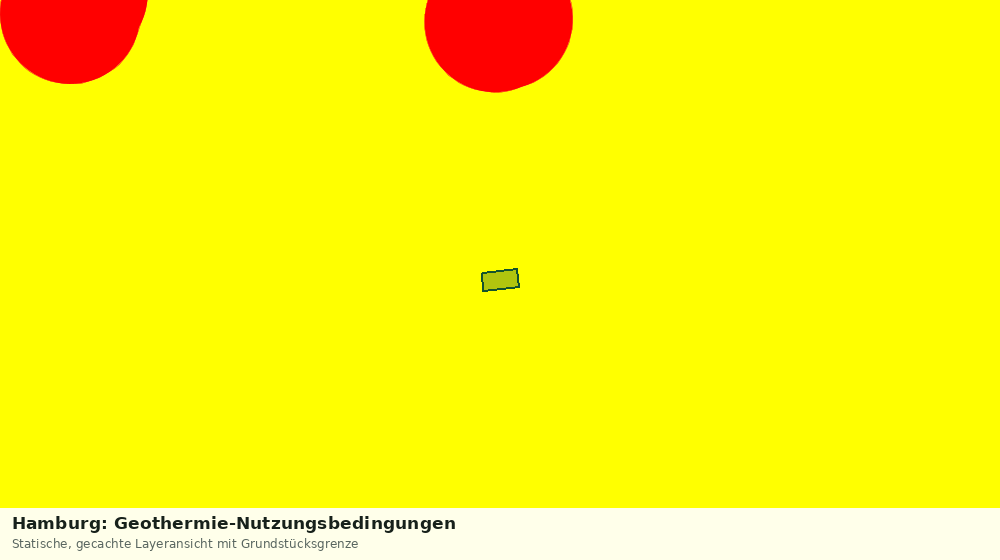 Statische Kartenansicht: Hamburg: Geothermie-Nutzungsbedingungen