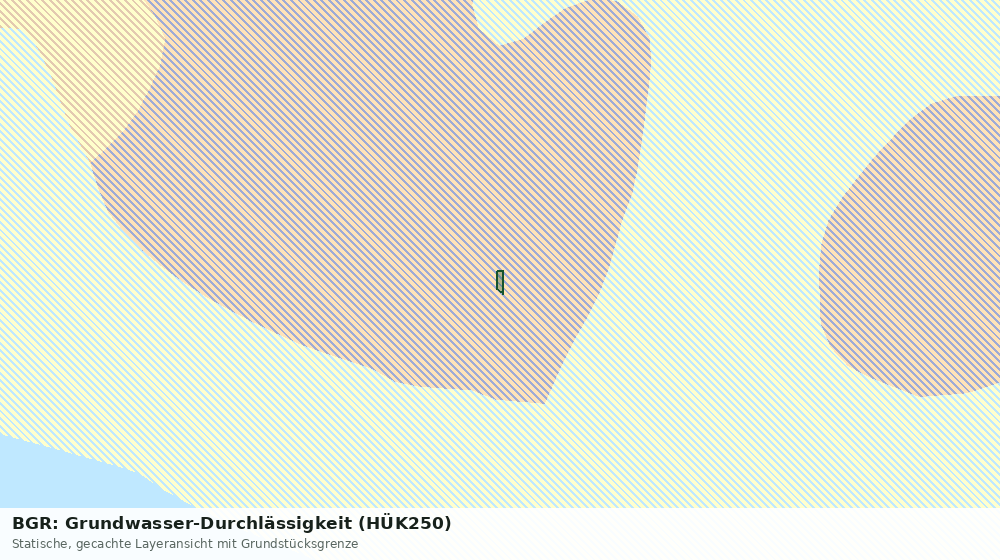 Statische Kartenansicht: BGR: Grundwasser-Durchlässigkeit (HÜK250)