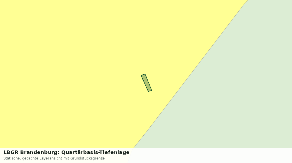 Statische Kartenansicht: LBGR Brandenburg: Quartärbasis-Tiefenlage