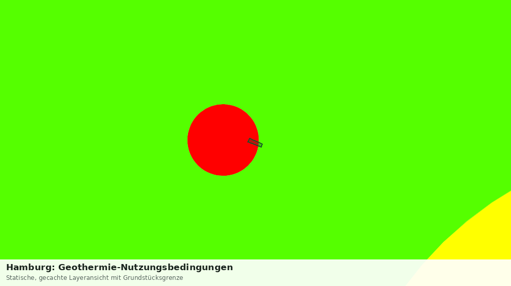 Statische Kartenansicht: Hamburg: Geothermie-Nutzungsbedingungen