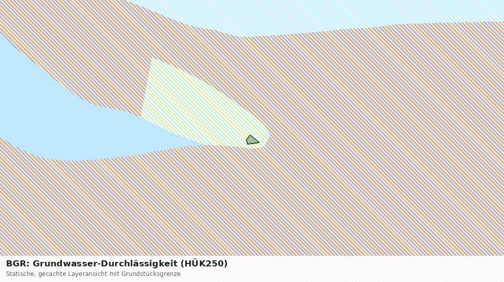Statische Kartenansicht: BGR: Grundwasser-Durchlässigkeit (HÜK250)