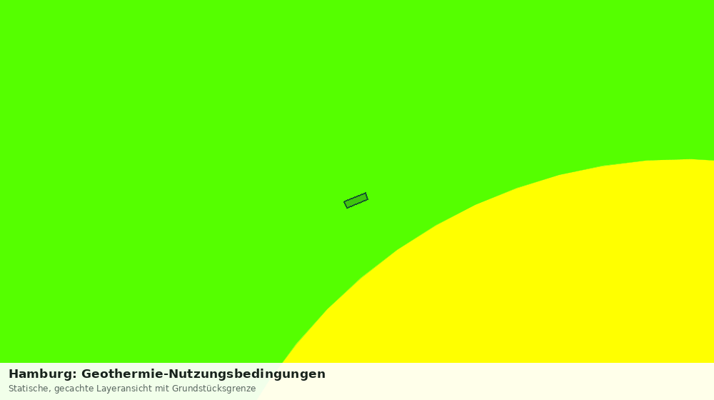 Statische Kartenansicht: Hamburg: Geothermie-Nutzungsbedingungen