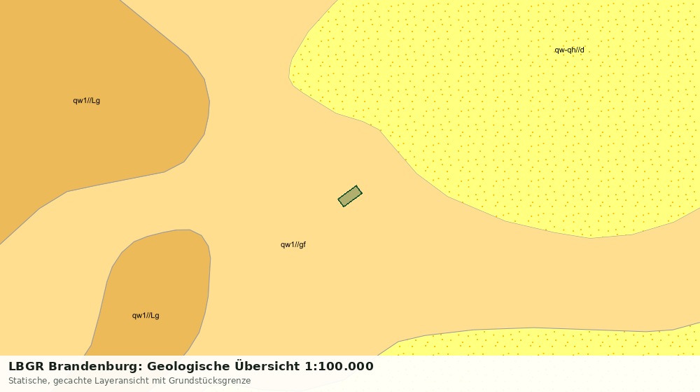 Statische Kartenansicht: LBGR Brandenburg: Geologische Übersicht 1:100.000