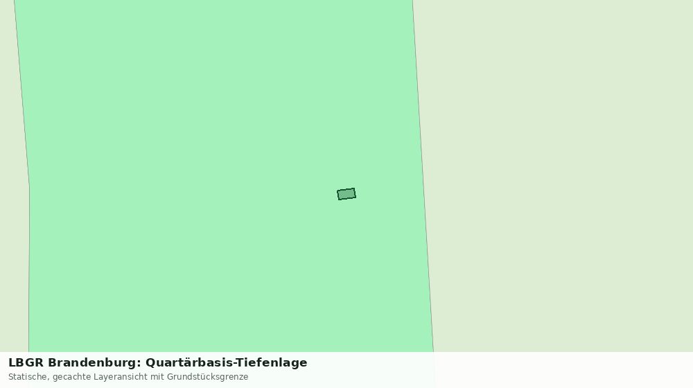 Statische Kartenansicht: LBGR Brandenburg: Quartärbasis-Tiefenlage