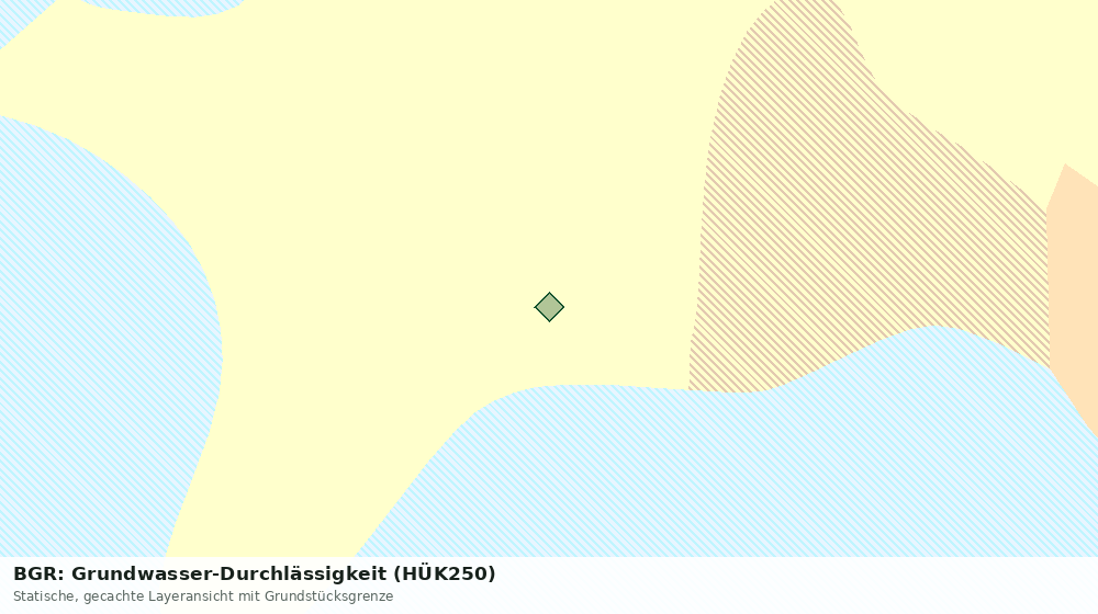 Statische Kartenansicht: BGR: Grundwasser-Durchlässigkeit (HÜK250)