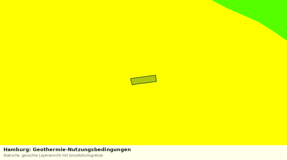 Statische Kartenansicht: Hamburg: Geothermie-Nutzungsbedingungen