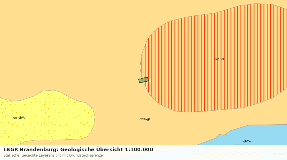 Statische Kartenansicht: LBGR Brandenburg: Geologische Übersicht 1:100.000