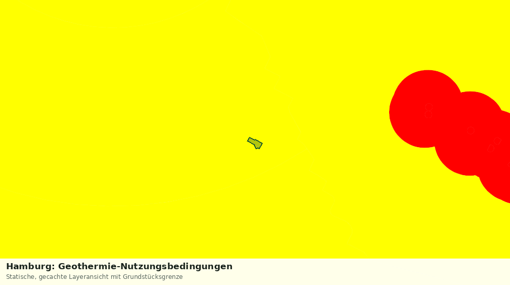 Statische Kartenansicht: Hamburg: Geothermie-Nutzungsbedingungen
