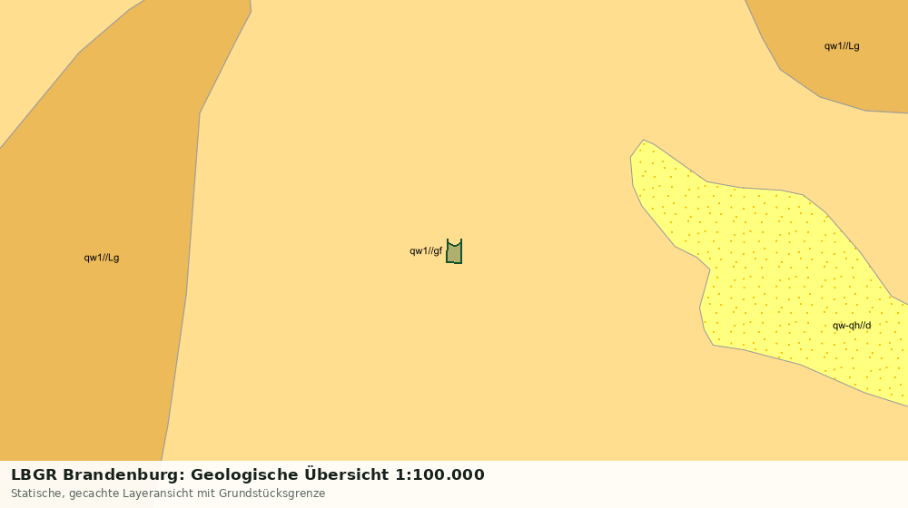 Statische Kartenansicht: LBGR Brandenburg: Geologische Übersicht 1:100.000