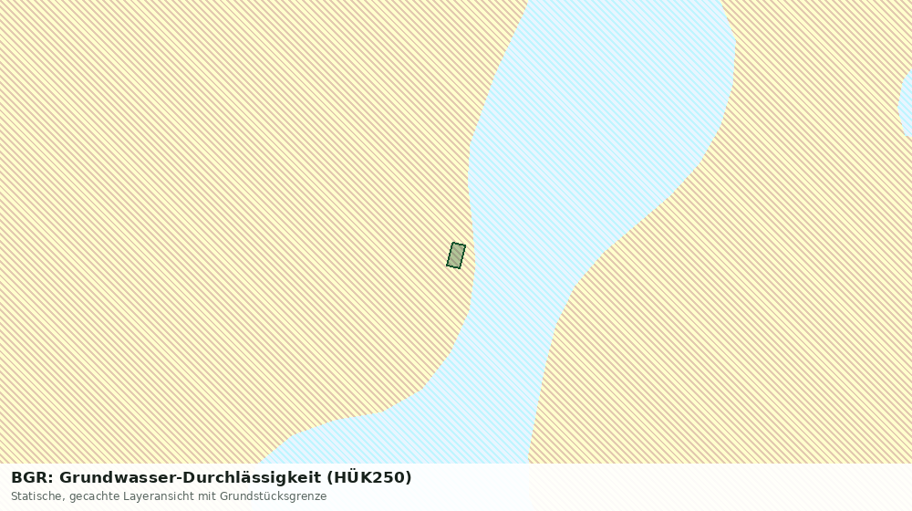 Statische Kartenansicht: BGR: Grundwasser-Durchlässigkeit (HÜK250)