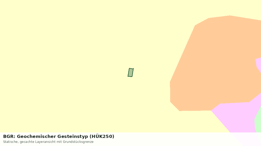 Statische Kartenansicht: BGR: Geochemischer Gesteinstyp (HÜK250)