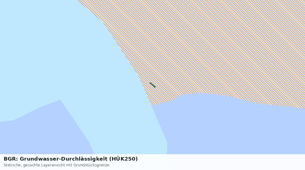 Statische Kartenansicht: BGR: Grundwasser-Durchlässigkeit (HÜK250)