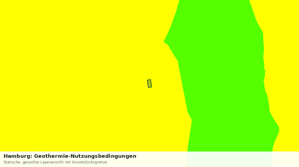 Statische Kartenansicht: Hamburg: Geothermie-Nutzungsbedingungen