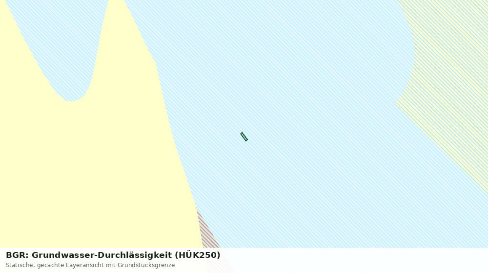Statische Kartenansicht: BGR: Grundwasser-Durchlässigkeit (HÜK250)