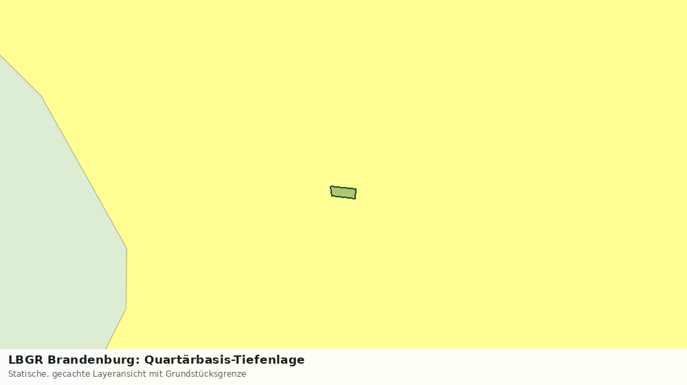 Statische Kartenansicht: LBGR Brandenburg: Quartärbasis-Tiefenlage