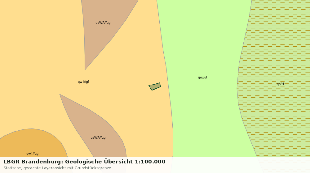 Statische Kartenansicht: LBGR Brandenburg: Geologische Übersicht 1:100.000