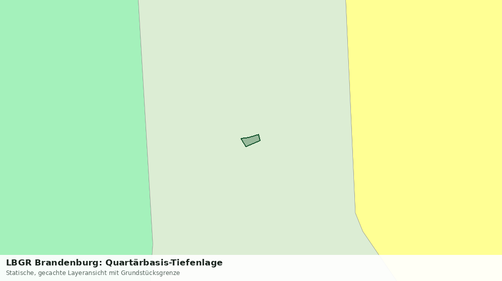 Statische Kartenansicht: LBGR Brandenburg: Quartärbasis-Tiefenlage