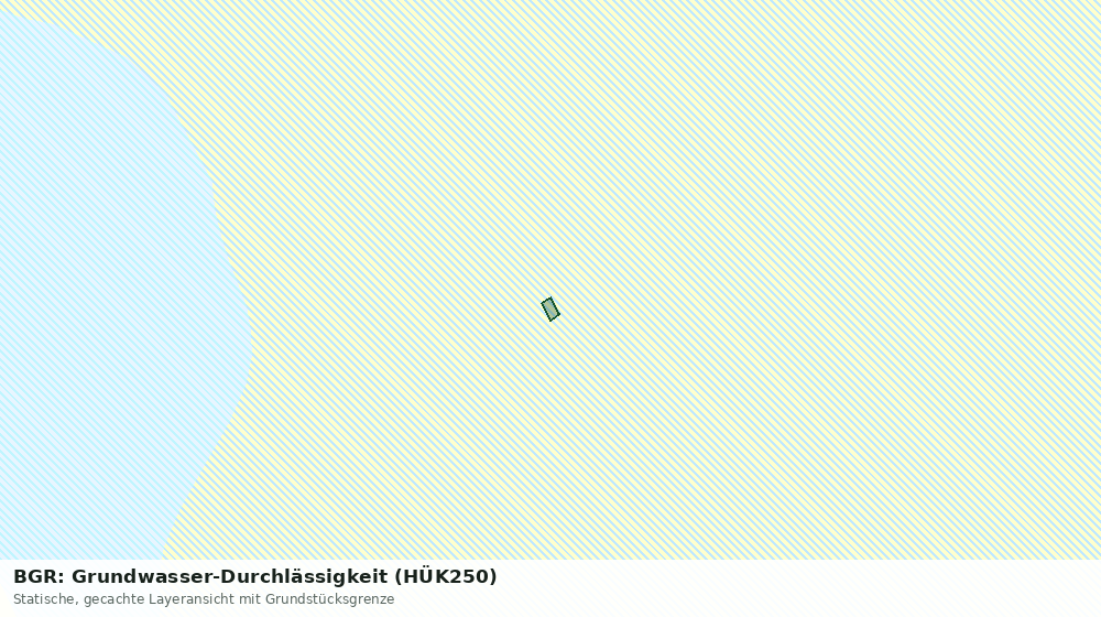Statische Kartenansicht: BGR: Grundwasser-Durchlässigkeit (HÜK250)