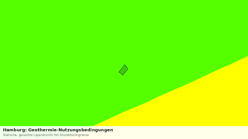 Statische Kartenansicht: Hamburg: Geothermie-Nutzungsbedingungen