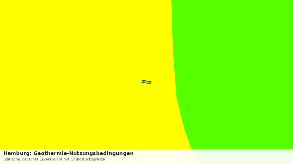 Statische Kartenansicht: Hamburg: Geothermie-Nutzungsbedingungen