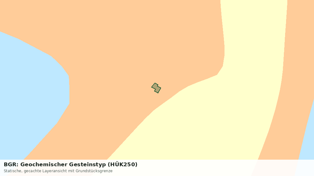 Statische Kartenansicht: BGR: Geochemischer Gesteinstyp (HÜK250)