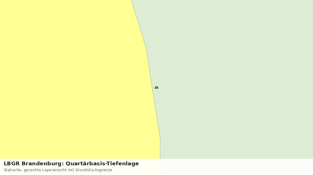 Statische Kartenansicht: LBGR Brandenburg: Quartärbasis-Tiefenlage