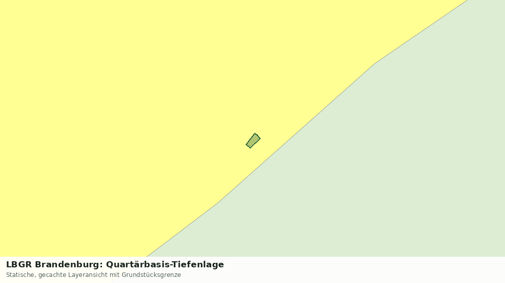 Statische Kartenansicht: LBGR Brandenburg: Quartärbasis-Tiefenlage