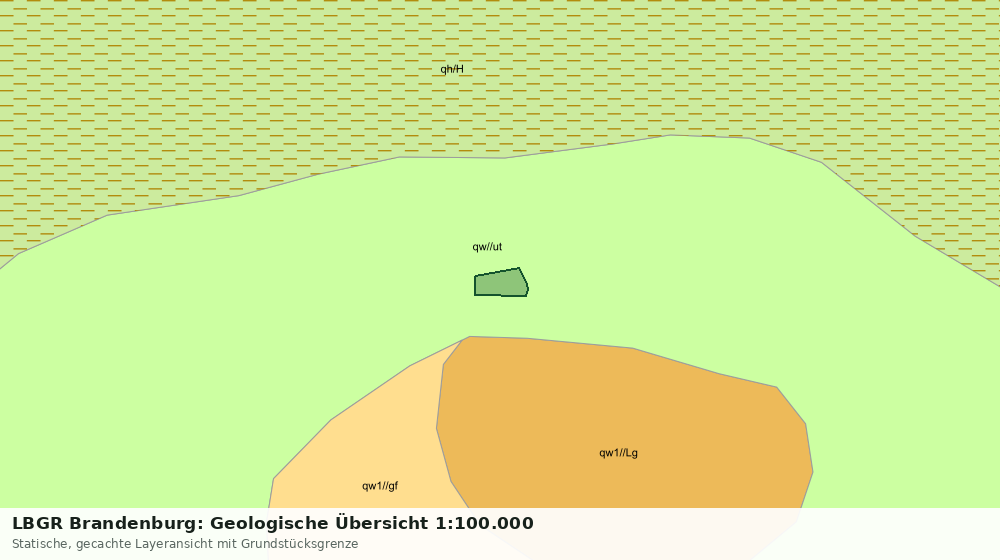 Statische Kartenansicht: LBGR Brandenburg: Geologische Übersicht 1:100.000