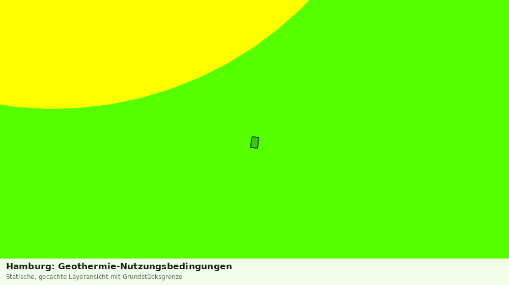 Statische Kartenansicht: Hamburg: Geothermie-Nutzungsbedingungen