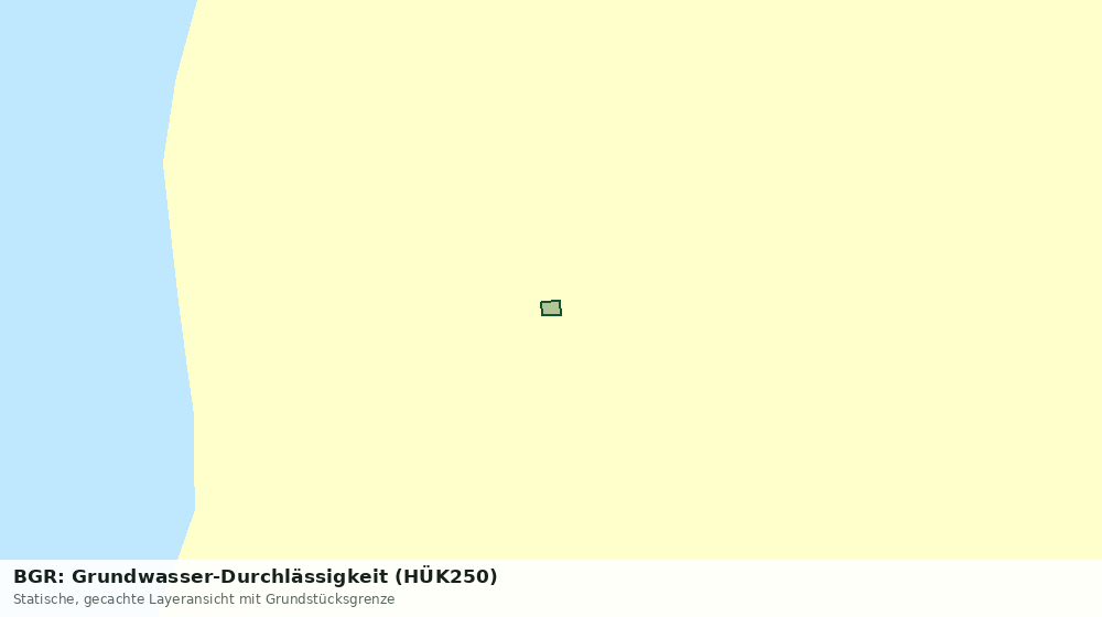 Statische Kartenansicht: BGR: Grundwasser-Durchlässigkeit (HÜK250)