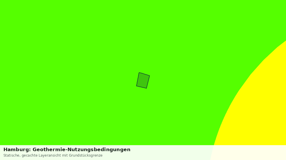 Statische Kartenansicht: Hamburg: Geothermie-Nutzungsbedingungen