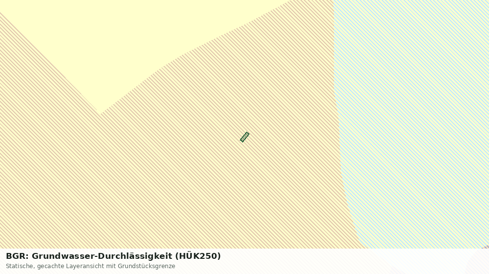 Statische Kartenansicht: BGR: Grundwasser-Durchlässigkeit (HÜK250)