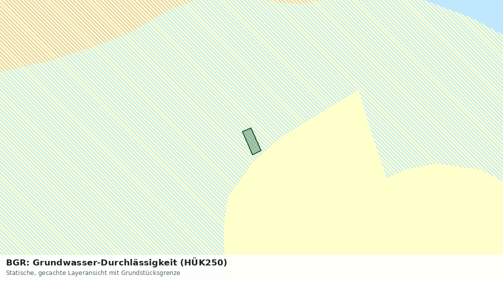 Statische Kartenansicht: BGR: Grundwasser-Durchlässigkeit (HÜK250)