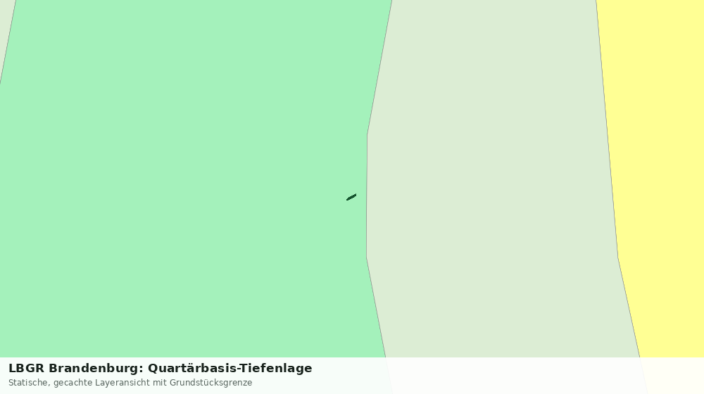 Statische Kartenansicht: LBGR Brandenburg: Quartärbasis-Tiefenlage