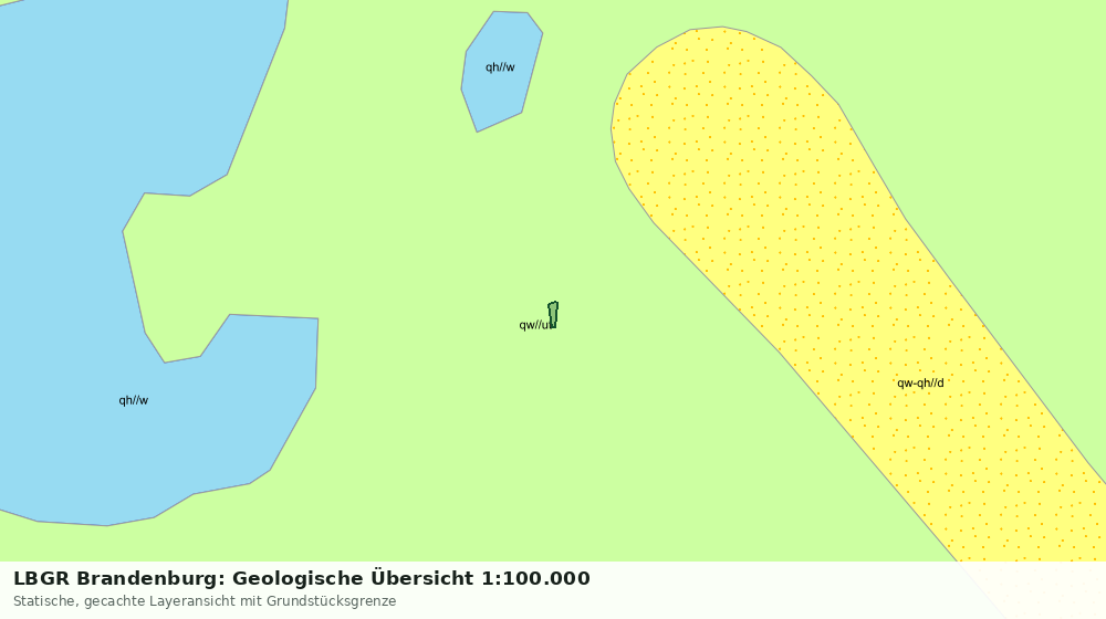 Statische Kartenansicht: LBGR Brandenburg: Geologische Übersicht 1:100.000