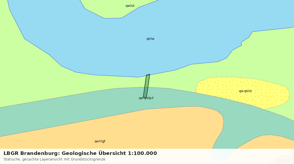 Statische Kartenansicht: LBGR Brandenburg: Geologische Übersicht 1:100.000